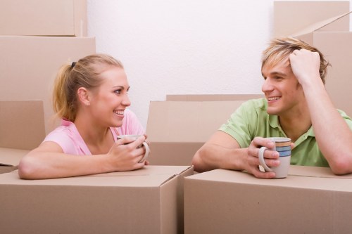 Professional local removals in Mertonpark with moving boxes