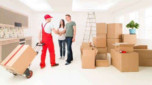 Professional van service handling office transport in Mertonpark
